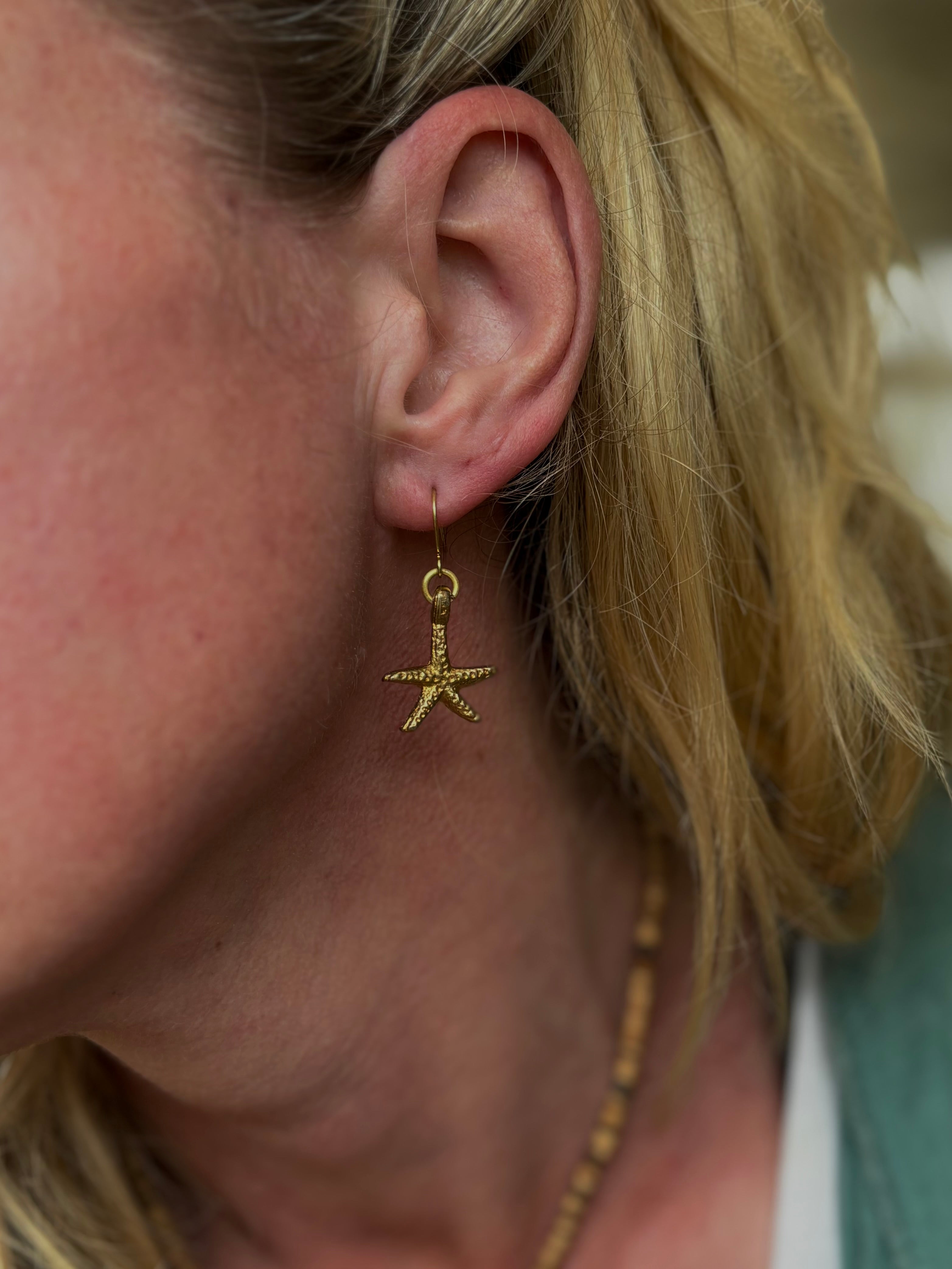 Sea Star Charm Earrings