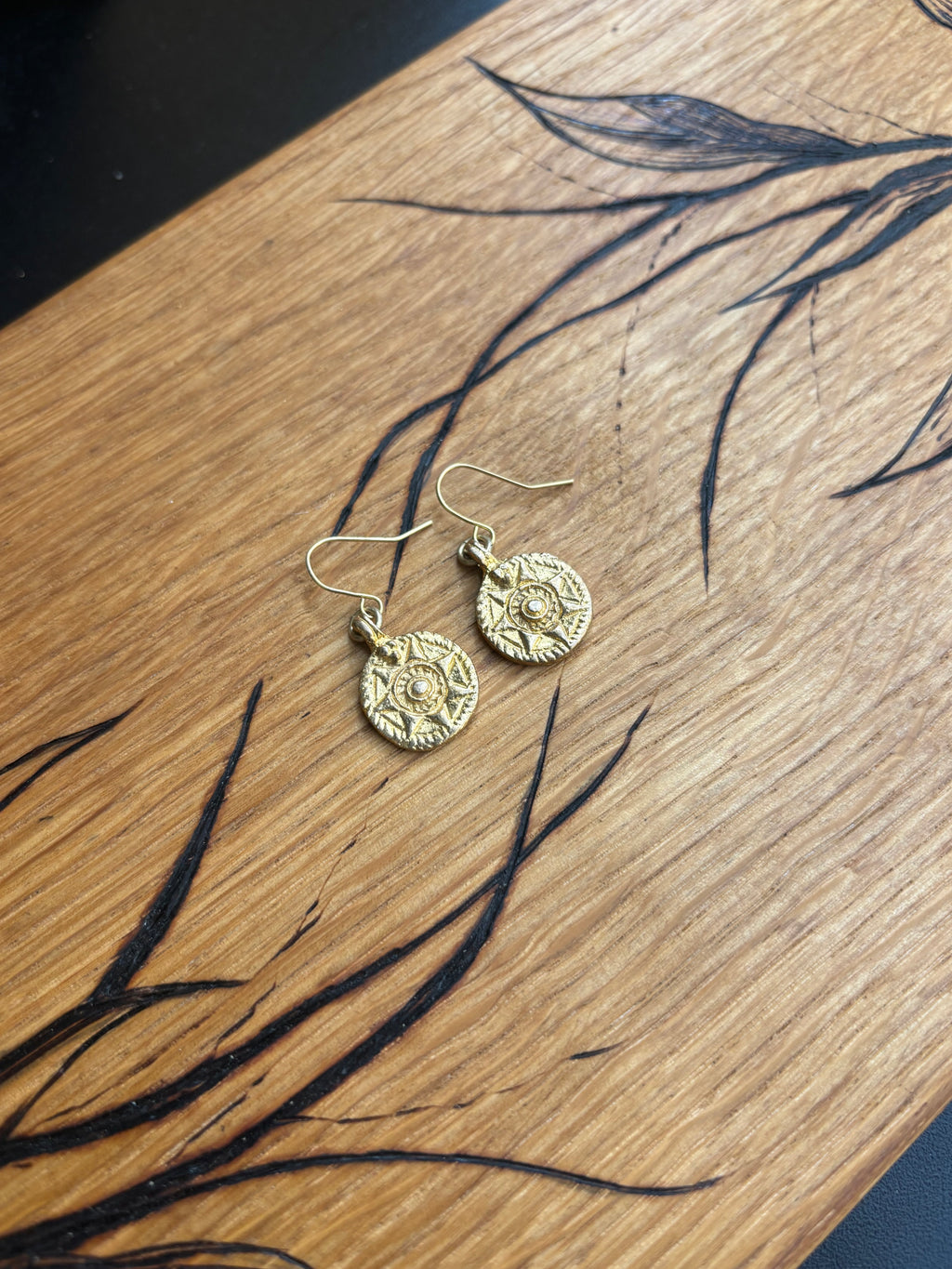Sunburst earrings