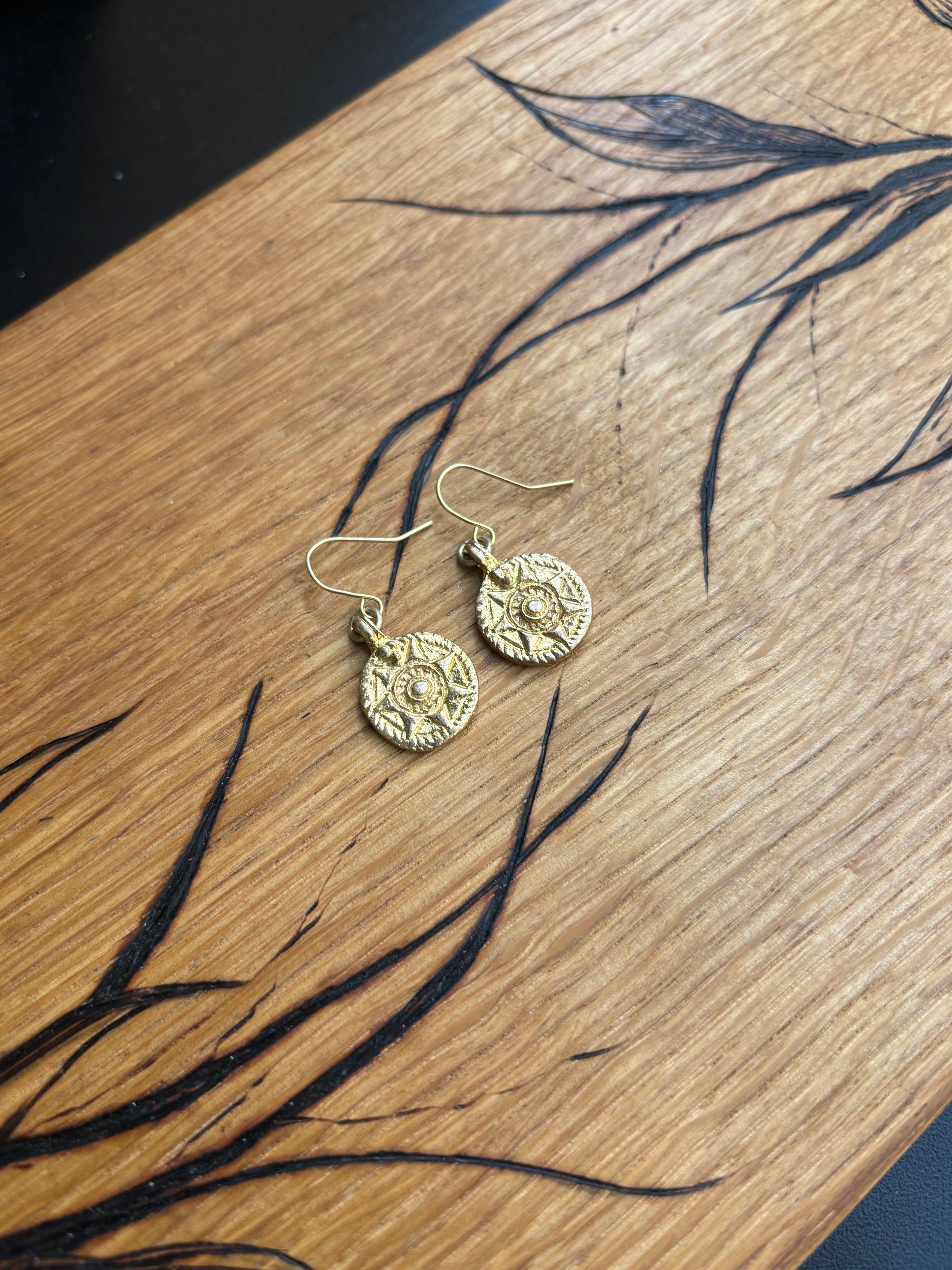 Sunburst earrings