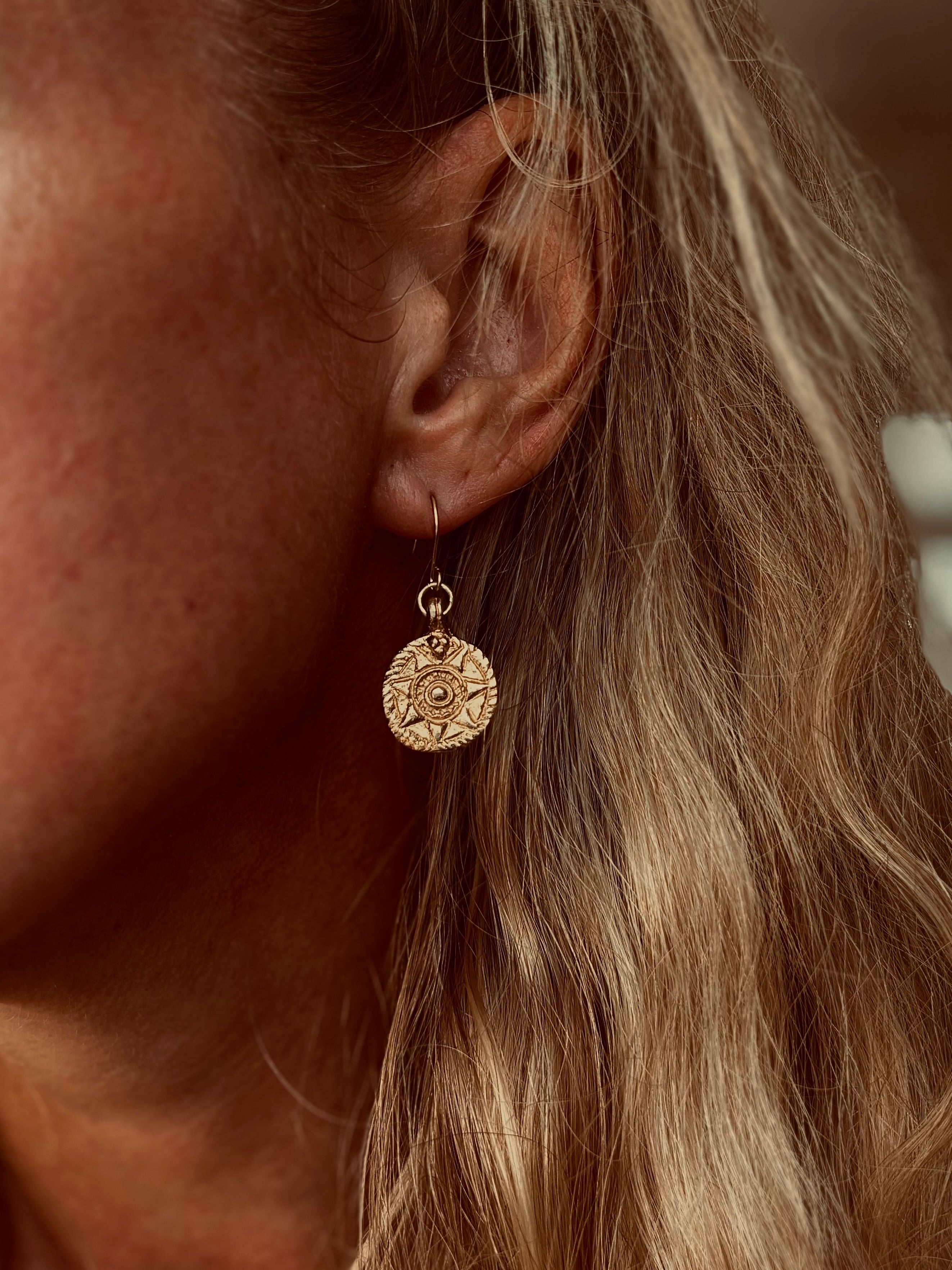 Sunburst earrings