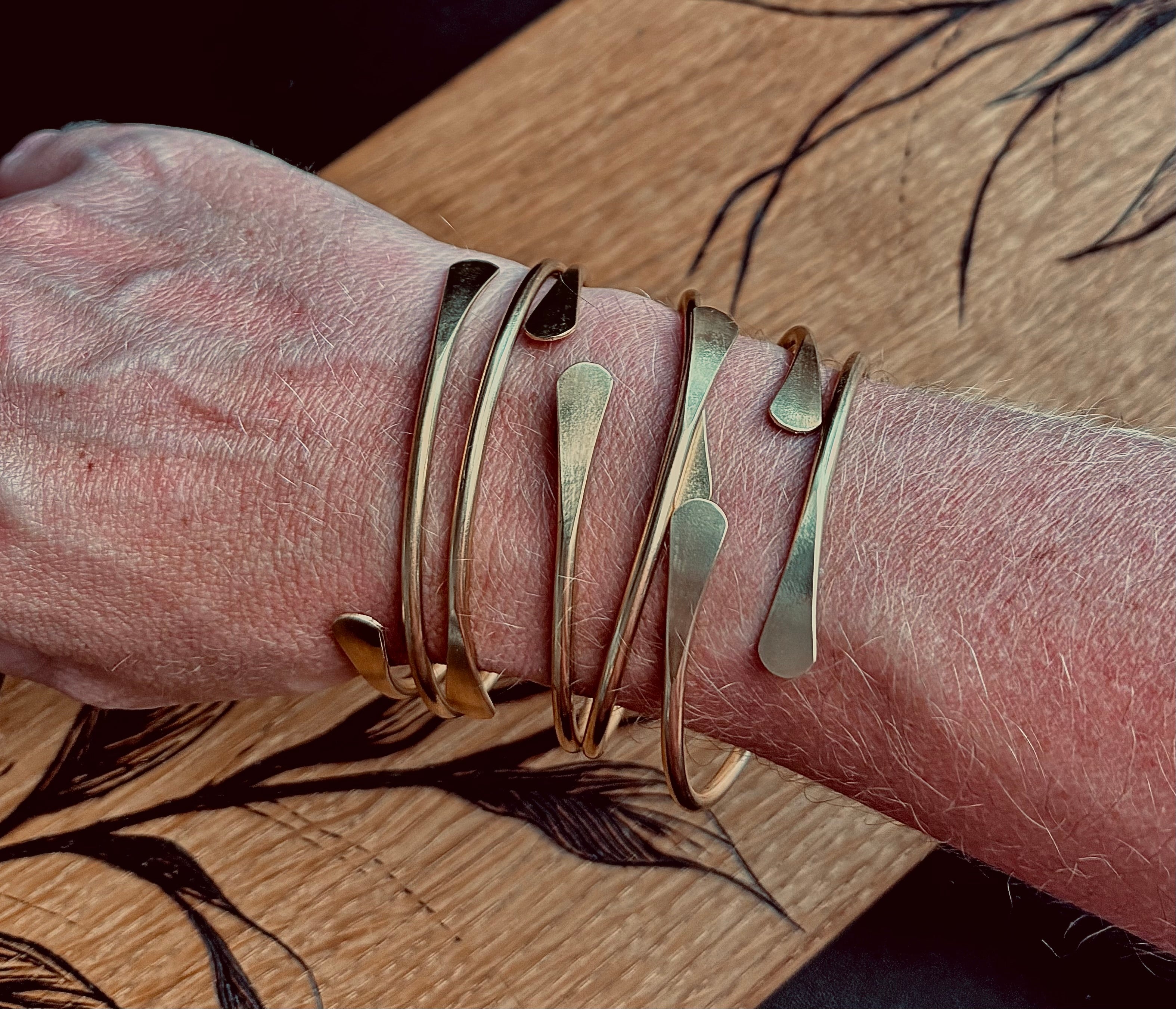 Solid Brass Stacking Bangle