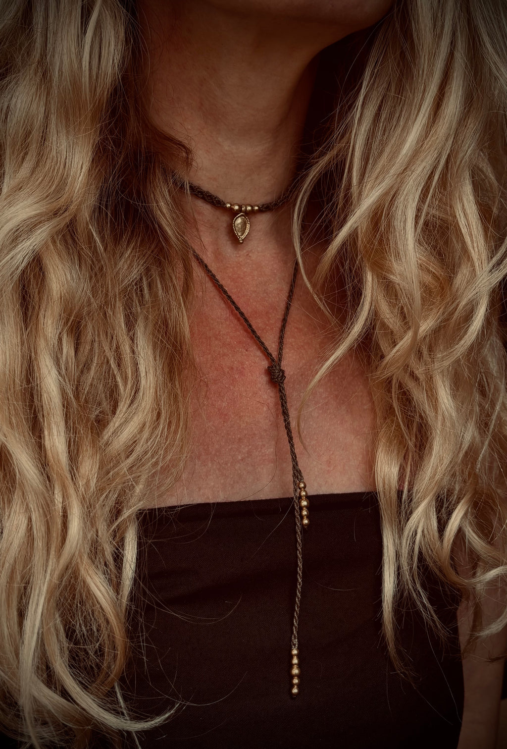 The Earth wrap necklace