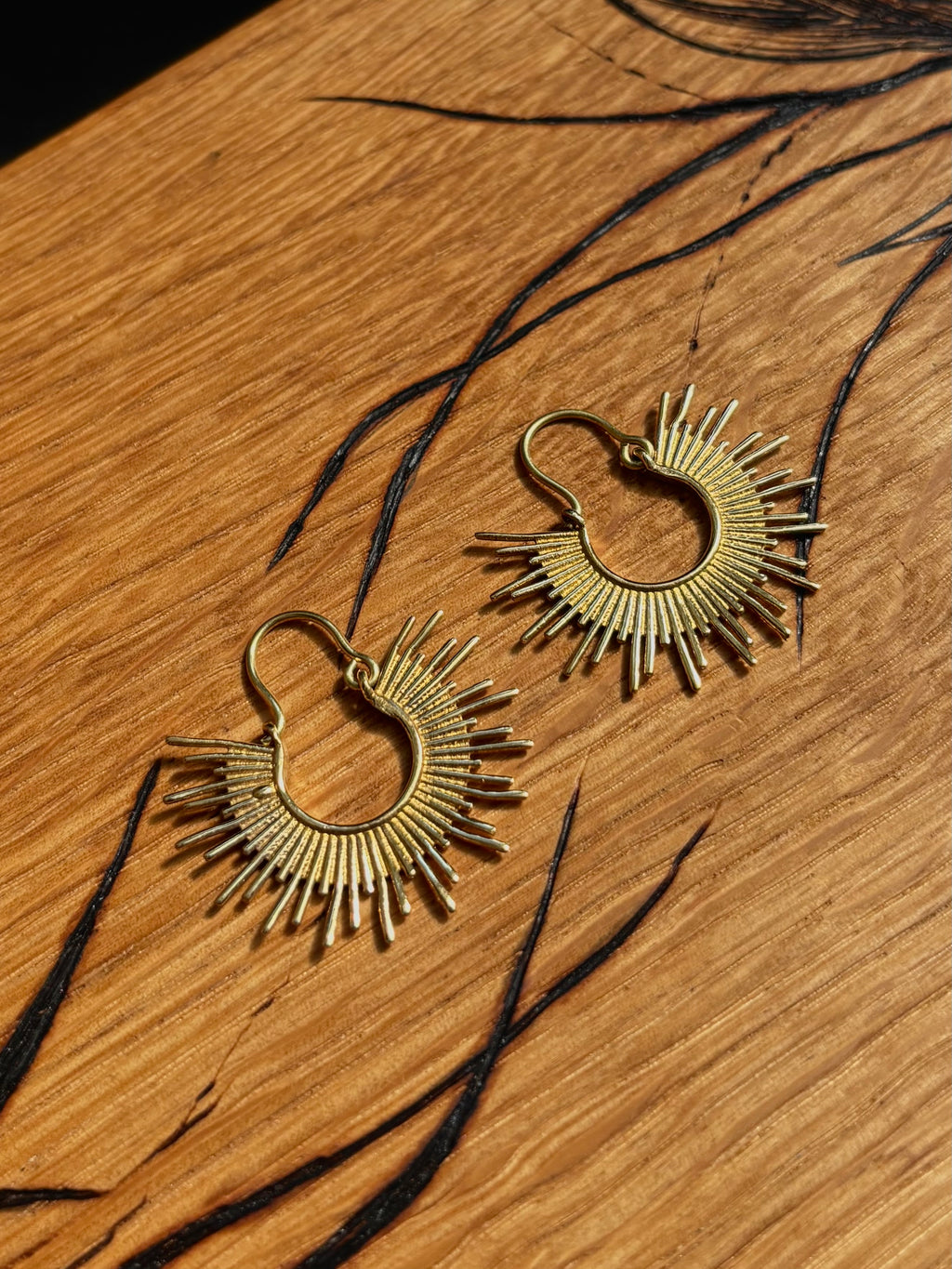 The Yoko Sun Beam earrings