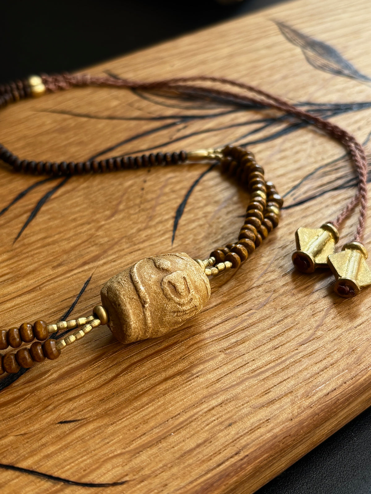 Antique Buddha Bead Necklace